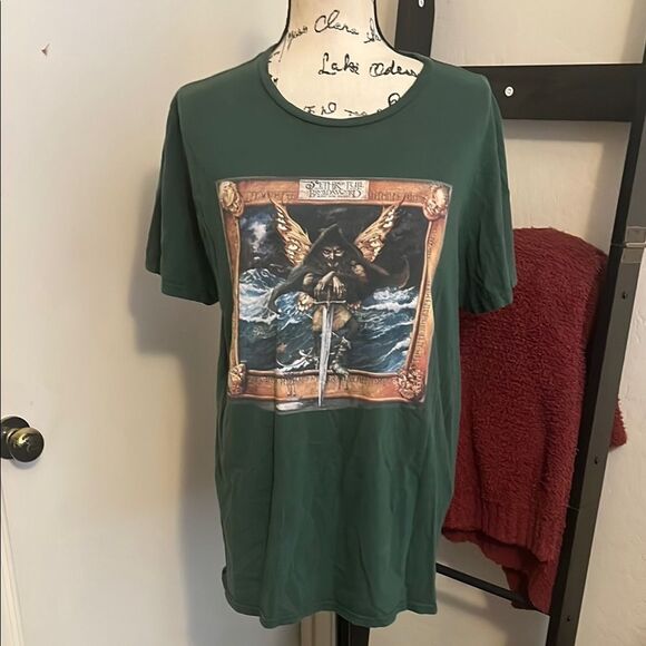 Jethro Tull Music Broadsword & The Beast Green Graphic T-Shirt - Picture 1 of 7